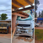 AÑELO | Camión sin control chocó contra una vivienda