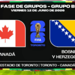 Mundial 2026: Hoy se enfrenta Canadá vs. Bosnia