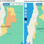 Actualización del Sistema de Alerta Temprana del Servicio Meteorológico Nacional para este miércoles
