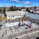 Avanza la construcción del nuevo Salón de Usos Múltiples de la Escuela 326