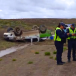 Ruta 40: una camioneta del Gobierno provincial volcó a la altura de Pichi Neuquén